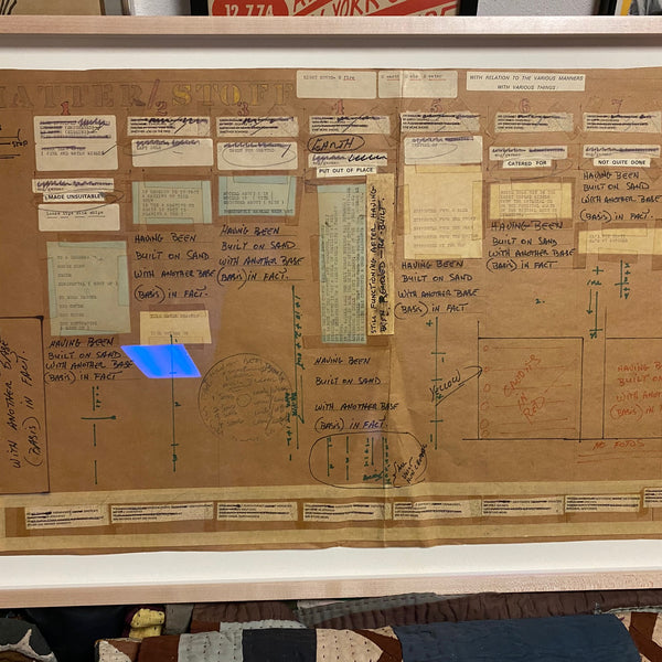 Dickie Landry & Lawrence Weiner, "Having Been Built on Sand", Liner notes by Clifford Allen