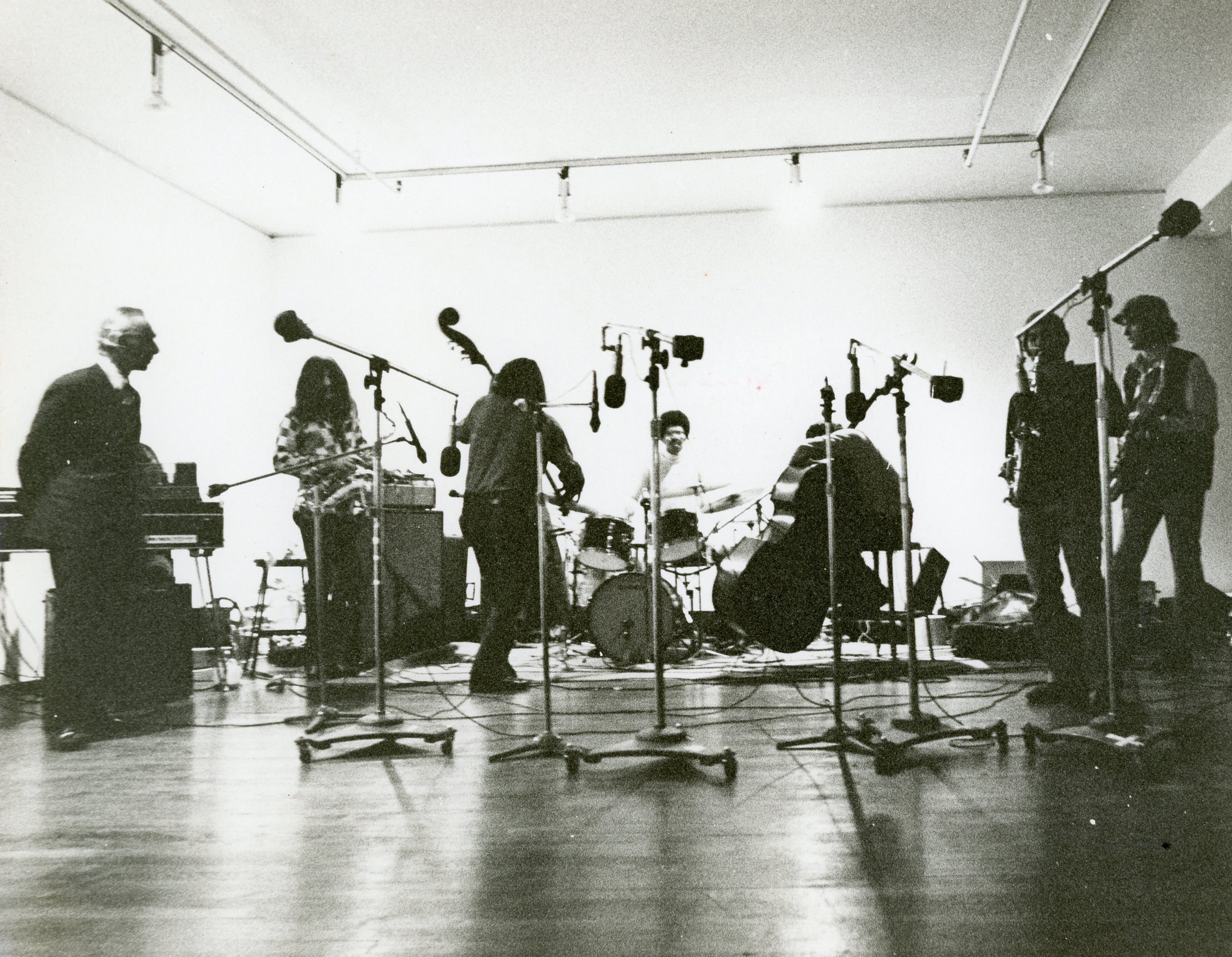 Dickie Landry performing solo, photograph by Leo Solos