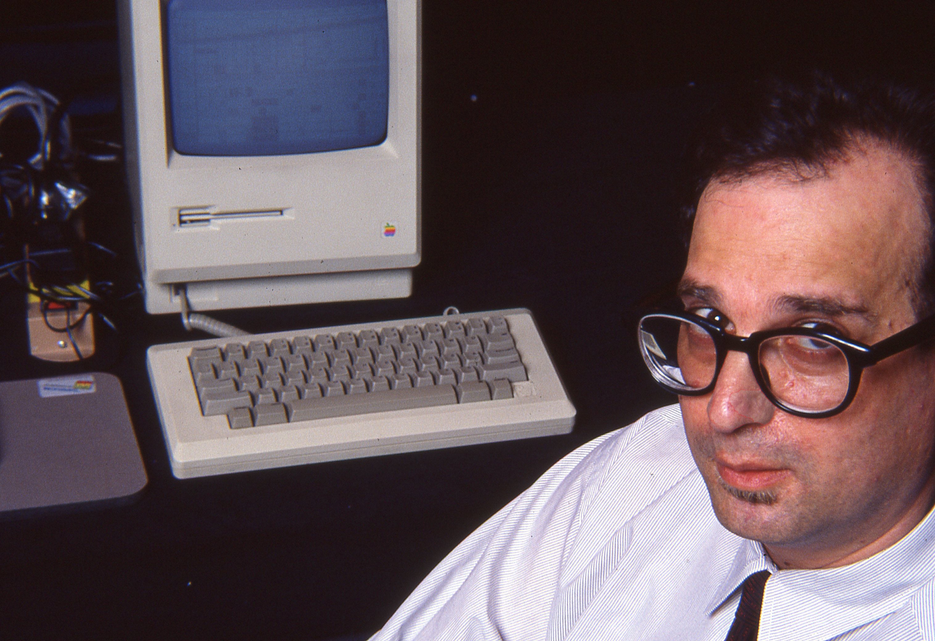 Archival photograph of Carl Stone for Electronic Music from the Eighties and Nineties